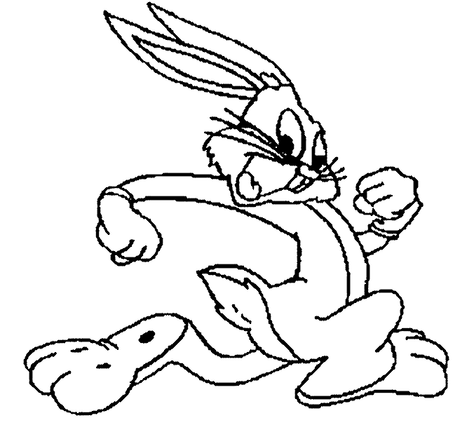Dibujos para colorear de Bugs Bunny, Thomas, Serapio
