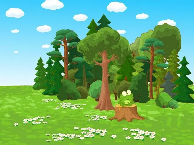 Paisajes de bosques de caricaturas - Imagui