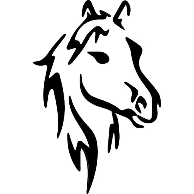 Bosquejo arte de la cara del caballo | Descargar Iconos gratis