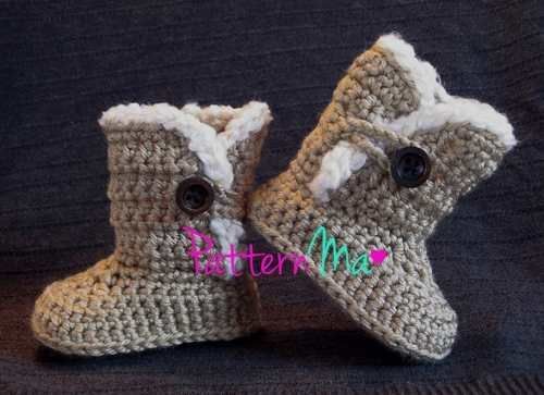 Botas para niña tejidas a crochet - Imagui | Tejidos | Pinterest ...
