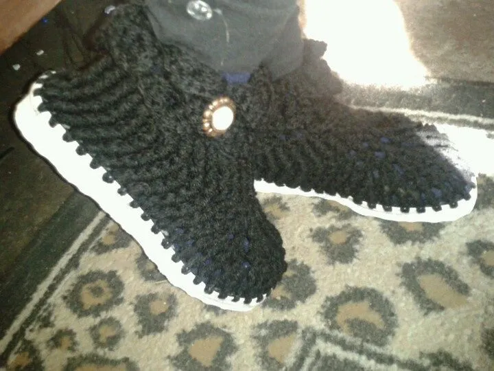 botas tejidas a #crochet | Tejidos <3 | Pinterest