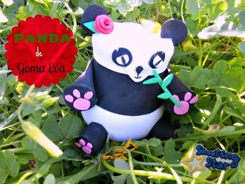 bote panda de goma eva - YouTube