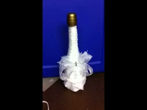 Botella decorada, de boda - YouTube