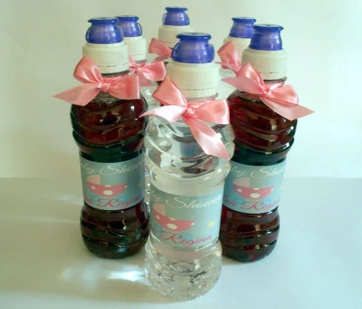 Botellas de agua personalizadas con el tema carreolas, ideales ...