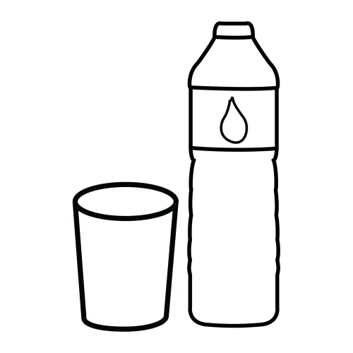 Dibujos para colorear botellas de agua - Imagui