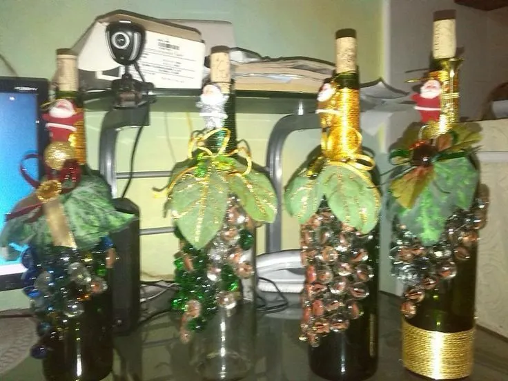 botellas decoradas | Botellas decoradas | Pinterest