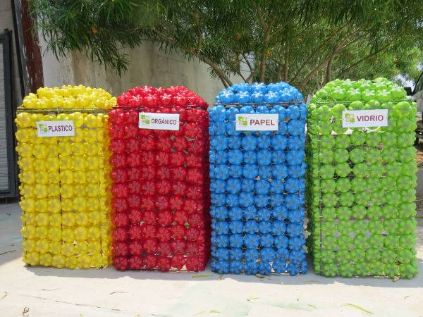 Botes de basura para reciclar - Imagui