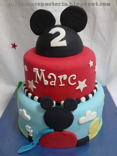 Boutique de tartas JuLiasCA: Tarta Mickey Mouse, otro modelo