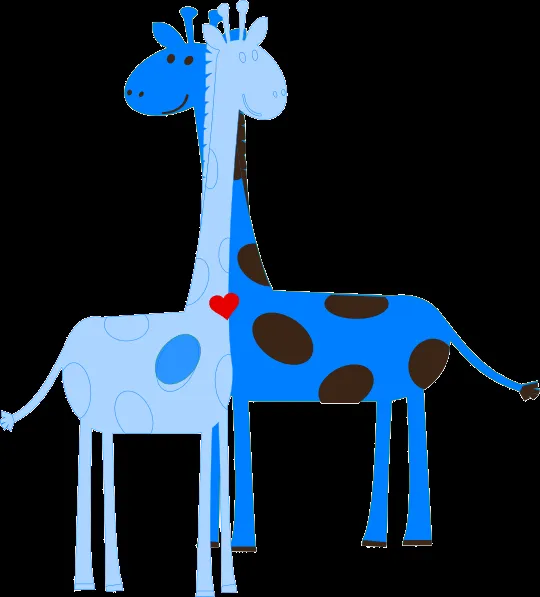 Boy Giraffe Baby Shower Clip Art at Clker.com - vector clip art ...