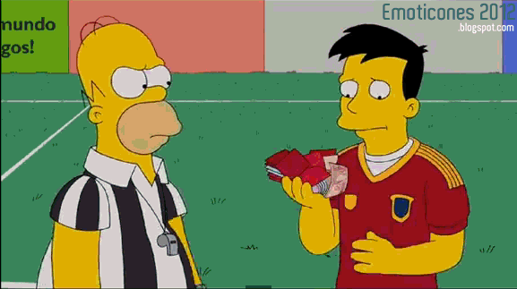 Gif Animado: Gol de Homero Simpsons en el Mundial 2014/ Brasil Vs ...