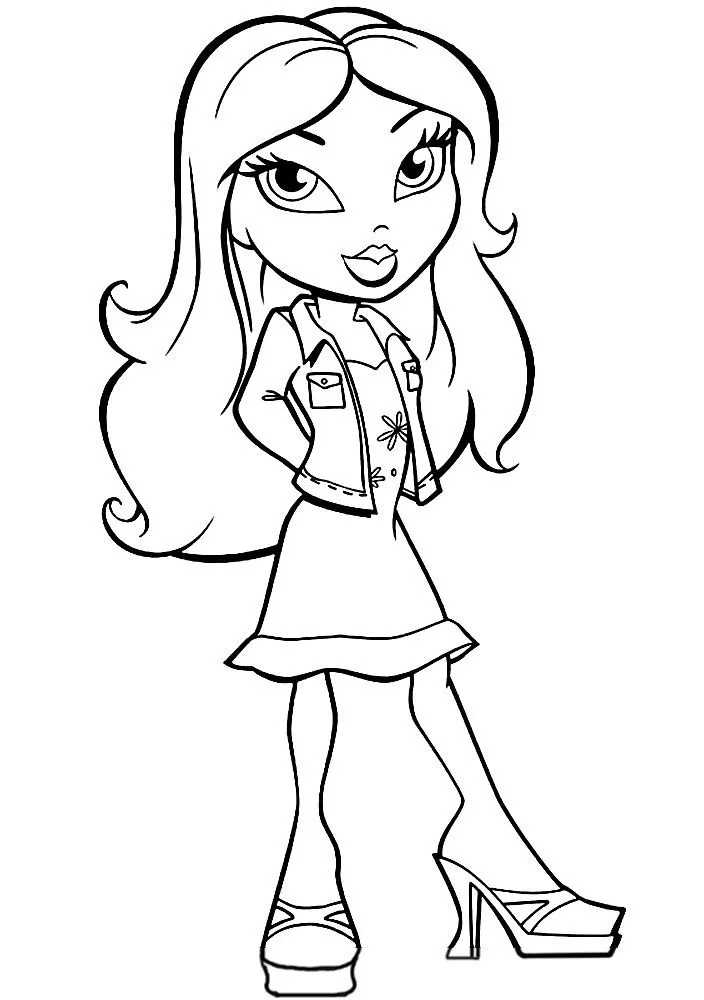 Bratz – descargar gratis dibujos para colorear. Bratz – descargar gratis dibujos para colorear.
