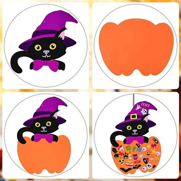 de bricolaje Adornos desmontables Juguetes para Regalos de Halloween  Decoración para hogar Adorno Yotijar Juego de fieltro | Walmart en línea