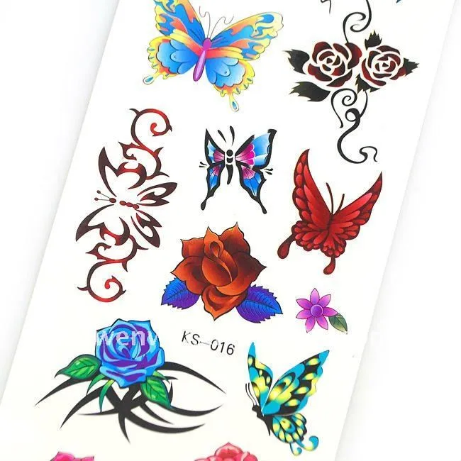 Brillo mariposa tatuaje-Tatuaje temporal-Identificación del ...