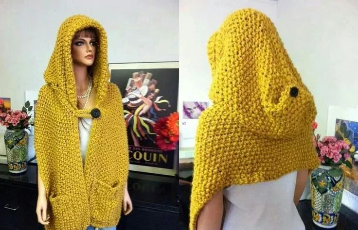 Bufanda con capucha muy abrigadora | tejido | Pinterest