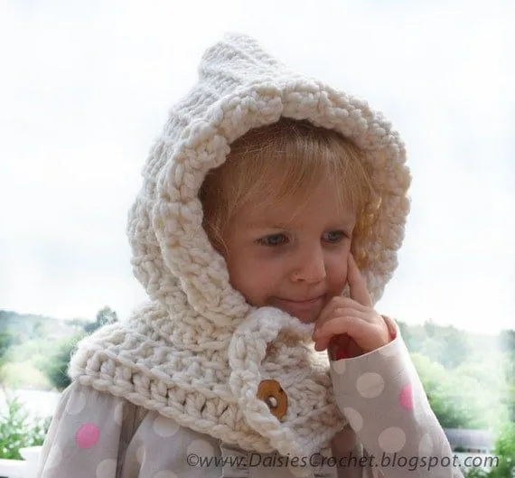 Crochet Patrón wraper con capucha niño niños por AACottonCreations