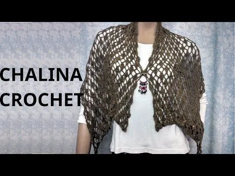 Bufanda Chalina en tejido crochet tutorial paso a paso. - YouTube