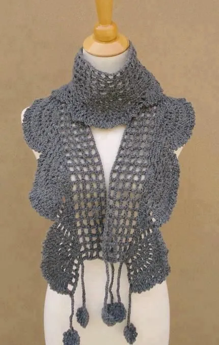 bufanda a crochet | Bufandas, cuelleras y mitones | Pinterest