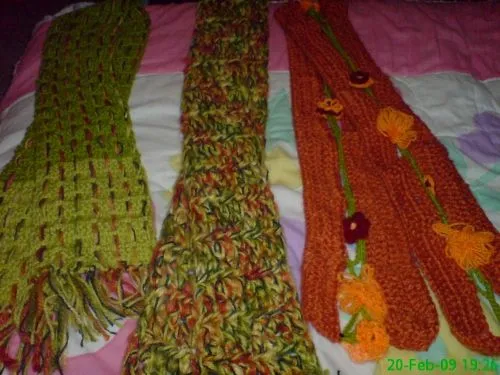 Tejido de gancho bufandas - Imagui
