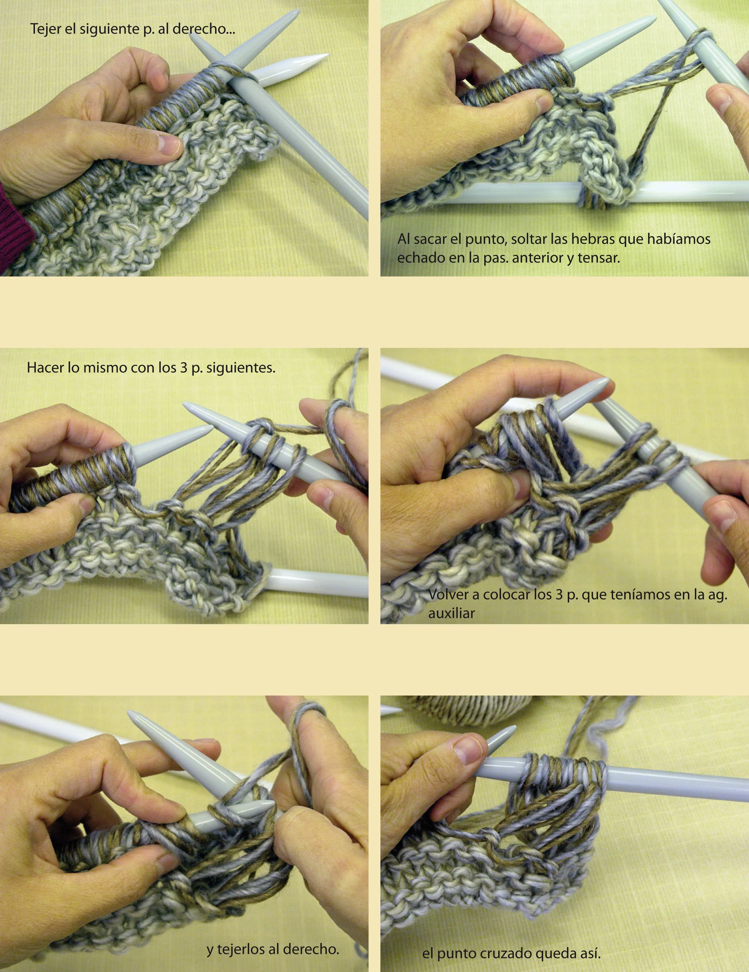 Bufanda a punto vainicas | La bufanda de lana