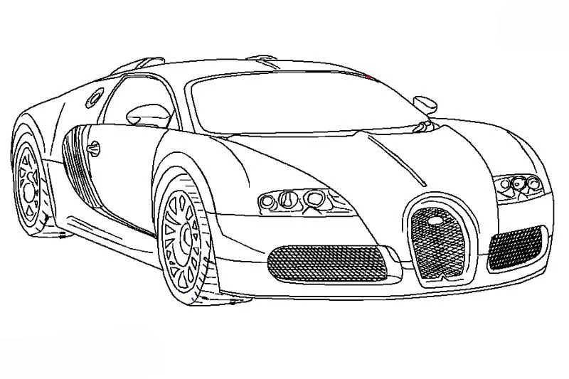 Ausmalbilder, Malvorlagen – Bugatti kostenlos zum Ausdrucken ...