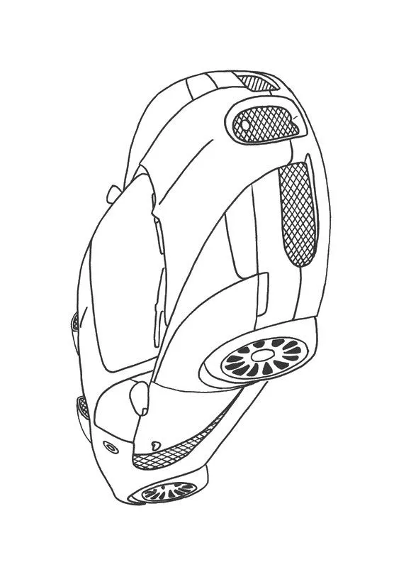Malvorlagen Auto, bild Ein Bugatti