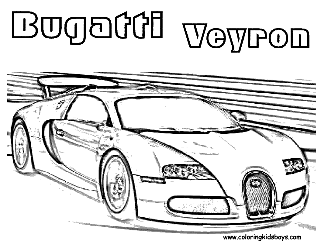 Bugatti Veyron para colorear - Imagui