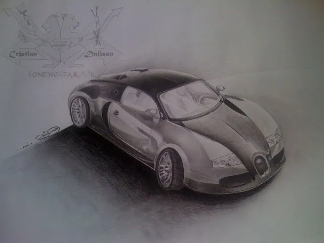 Bugatti Veyron dibujo a lápiz - Taringa!