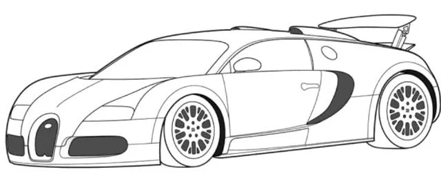 Bugatti Veyron Super Car Coloring Page - Bugatti car coloring ...
