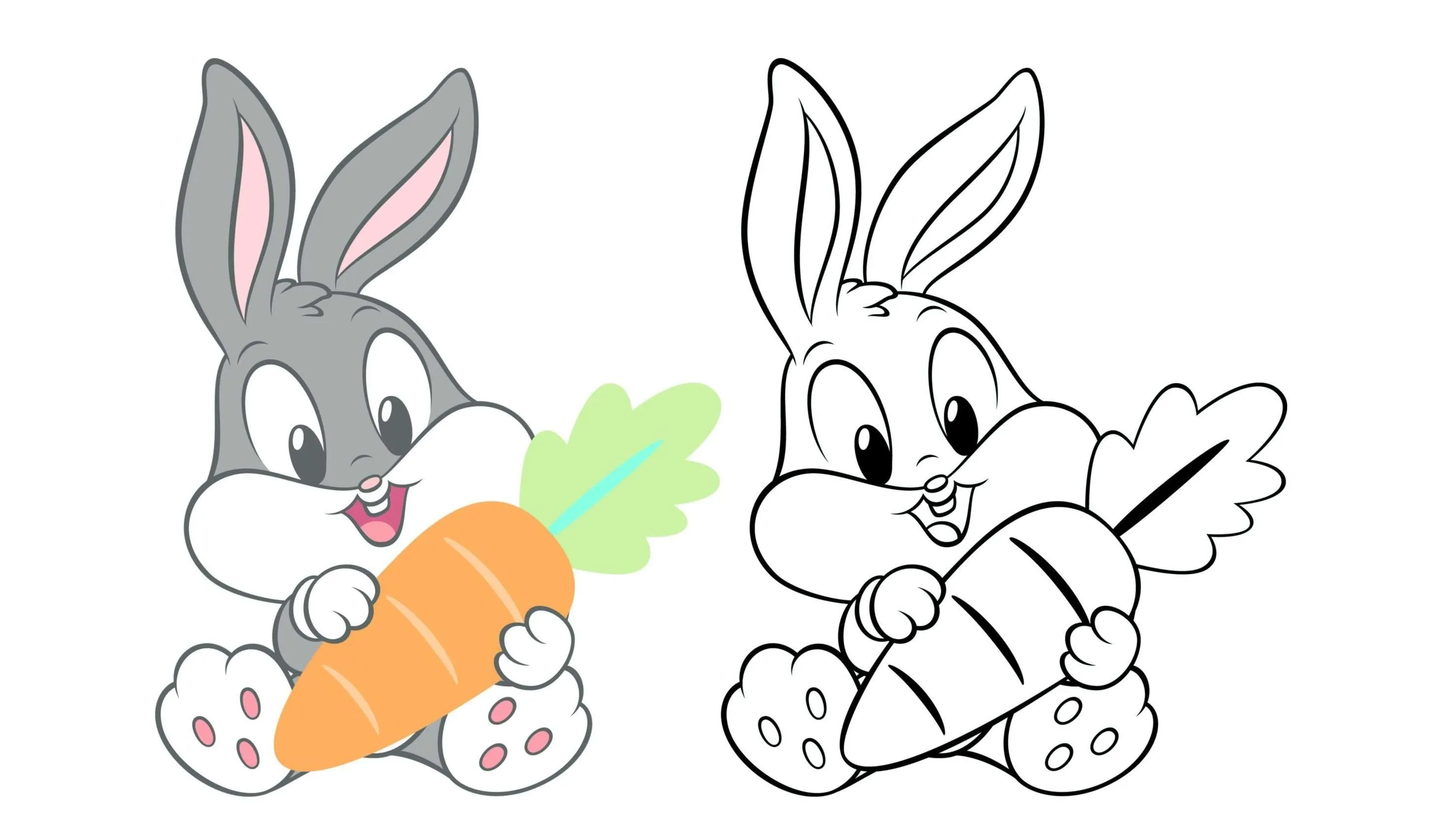 Bugs bunny bebé para colorear - Imagui