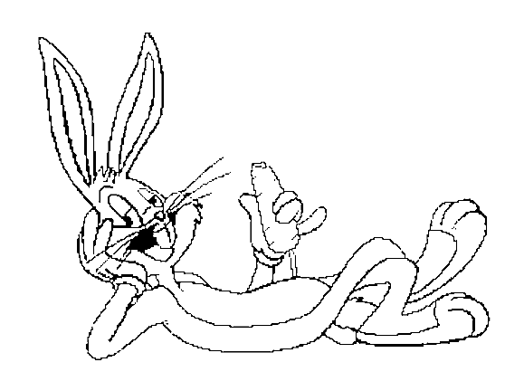 Dibujos para iluminar de conejo bugs - Imagui