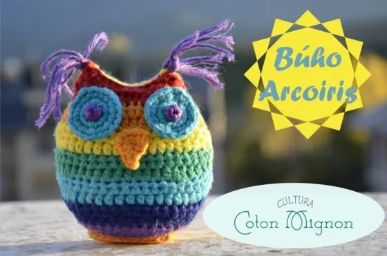 Búho Ganchillo Arcoiris | crochet | Pinterest