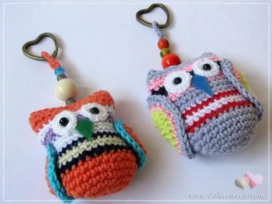 Llaveros de crochet | Búho maníacos;) | Pinterest | Crochet and Php