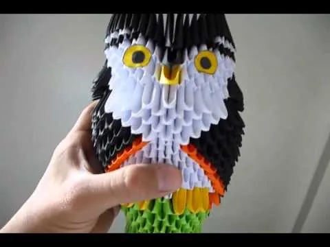 BUHO ORIGAMI 3D - YouTube