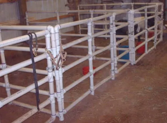Build portable PVC corral pens for your pony, goat, pig, cattle ...