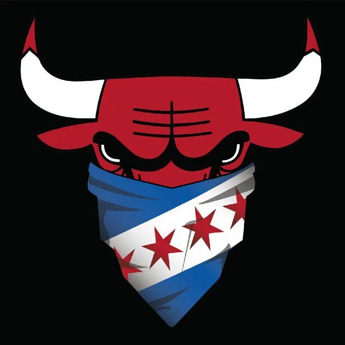 Bulls Chicago Flag Bandana Face Shirt | CrosstownTeesCrosstownTees ...
