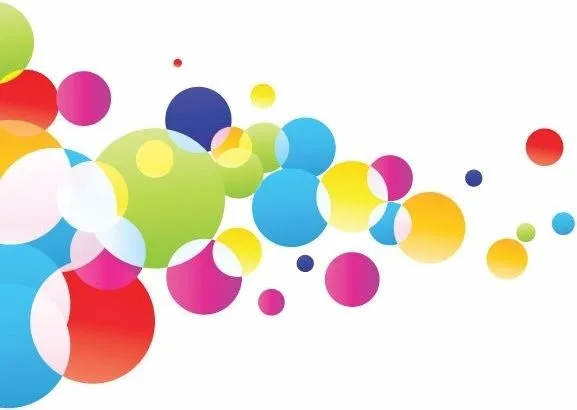 Burbujas de colores de fondo brillante ilustración vectorial ...