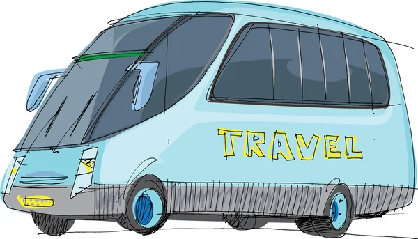 Bus turístico - dibujos animados — Vector stock © iralu1 #31956963