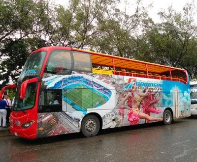 Bus turístico de 2 pisos, Cali, Colombia.