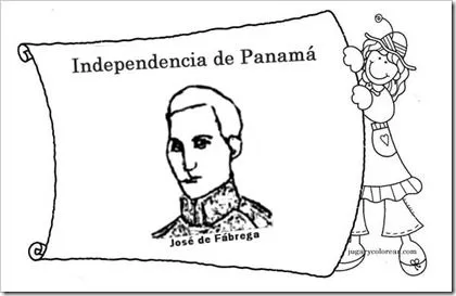 Colorear símbolos patrios de Panamá | Busco Imágenes