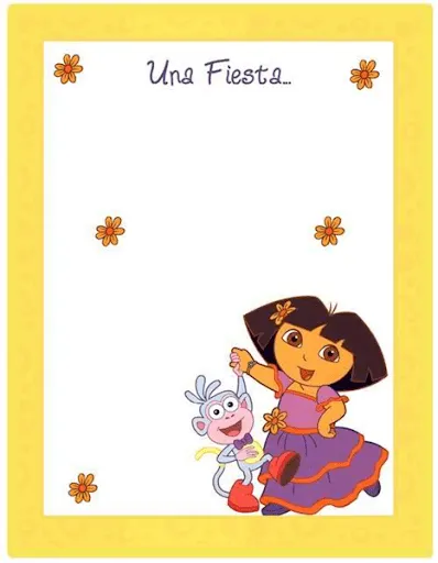 invitaciones princesas, Dora, Minnie y Fresita, cumpleaños ...
