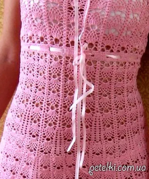 Butterfly Creaciones: Pink gancho vestido. Esquemas de tejer