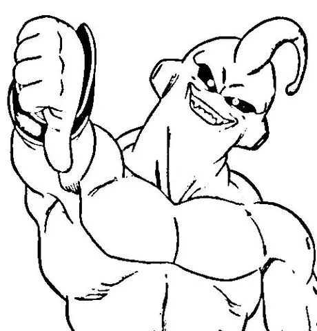 Buu coloring page | Super Coloring