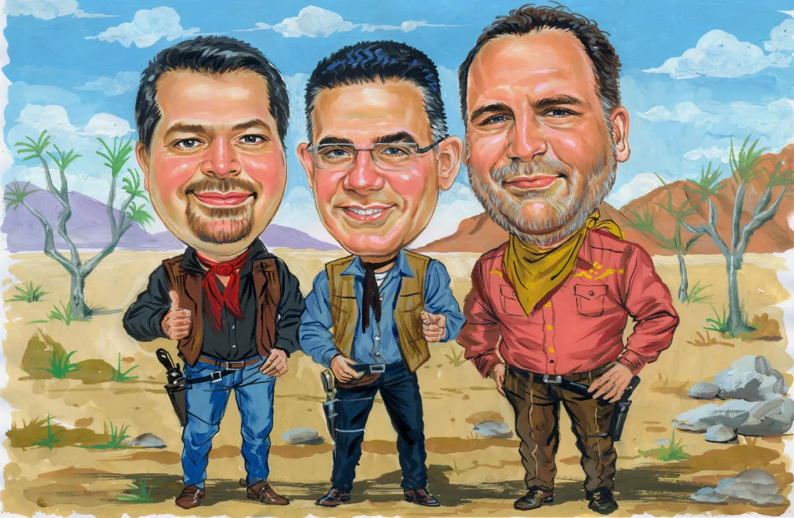 Estos caballeros fueron pedidos para una empresa local, los tres como ... Estos caballeros fueron pedidos para una empresa local, los tres como ...
