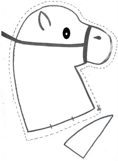 Moldes para hacer una cabeza de caballo - Imagui