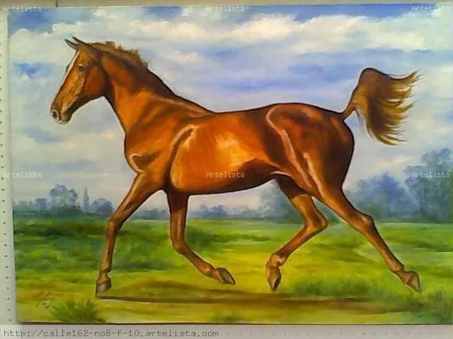 caballo al galope Luis Arturo Lugo de la Hoz - Artelista.com