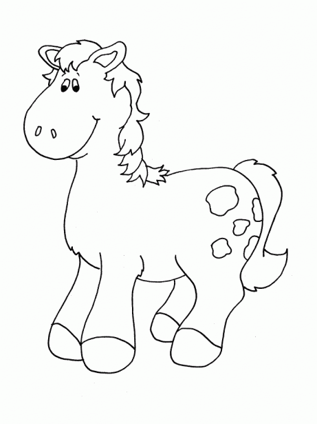 Dibujos para colorear de caballos bebés - Imagui
