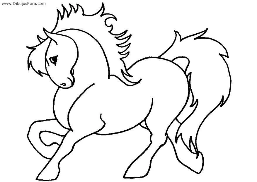 dibujos de caballos para colorear | Dibujos para Colorear