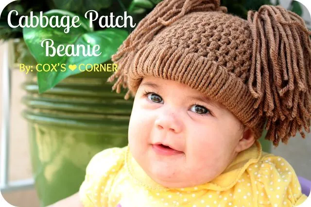 Cabbage Patch Beanie Tutorial from whatdoesthecoxsay.com #crochet ...