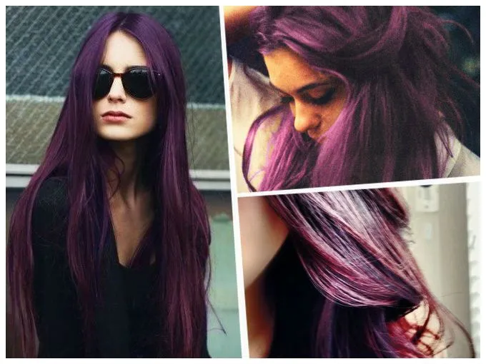 cabello pintado de color violeta - Buscar con Google | peinados ...