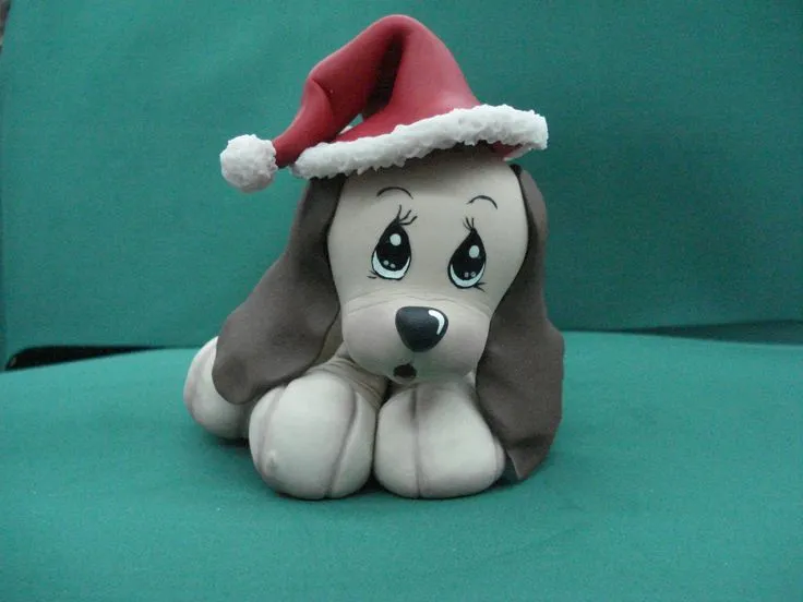 Cachorro modelado en Porcelana Fria | Mis Trabajos | Pinterest